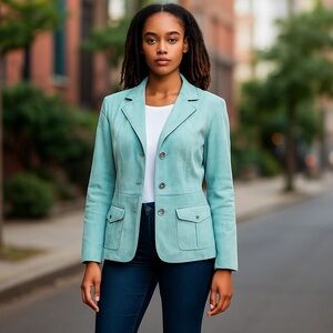 Liz Claiborne Aqua Blazer